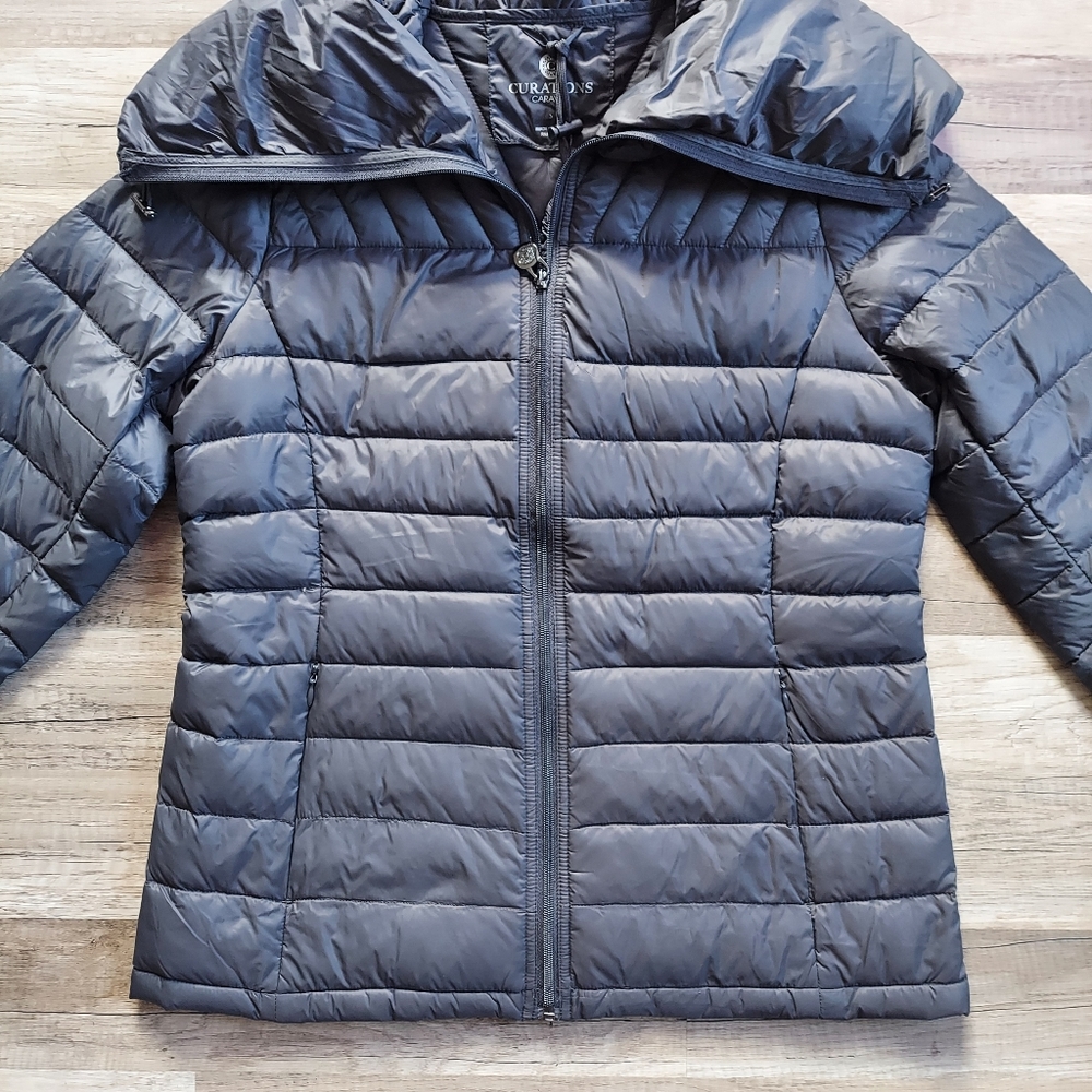 Lightweight Down Puffer Coat Small Packable Fold … - image 8